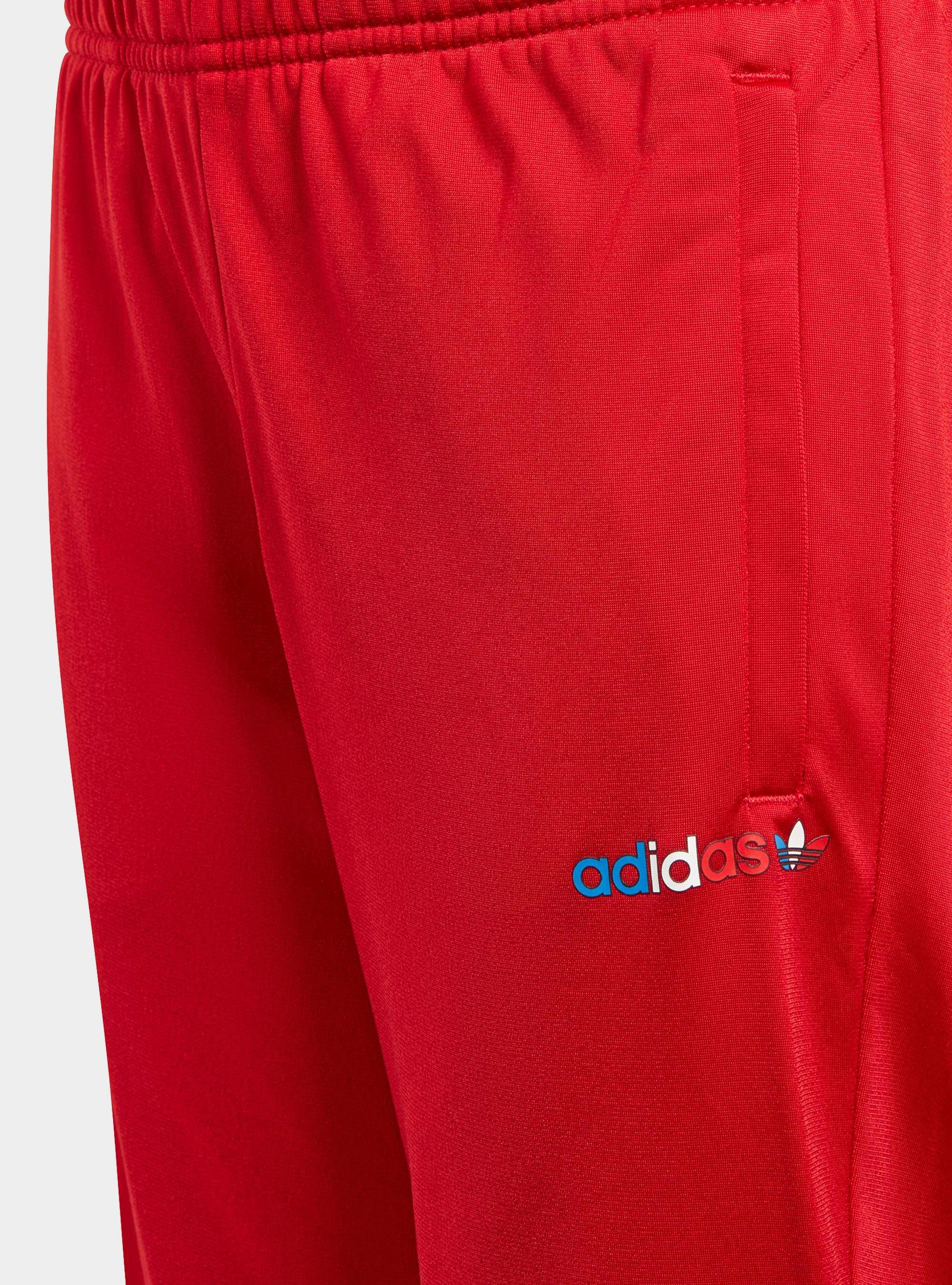 Adidas Junior Spodnie Trackpant Dresowe - Czerwone