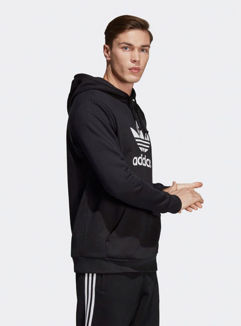 Adidas Męska Bluza TREFOIL HOODIE Czarny