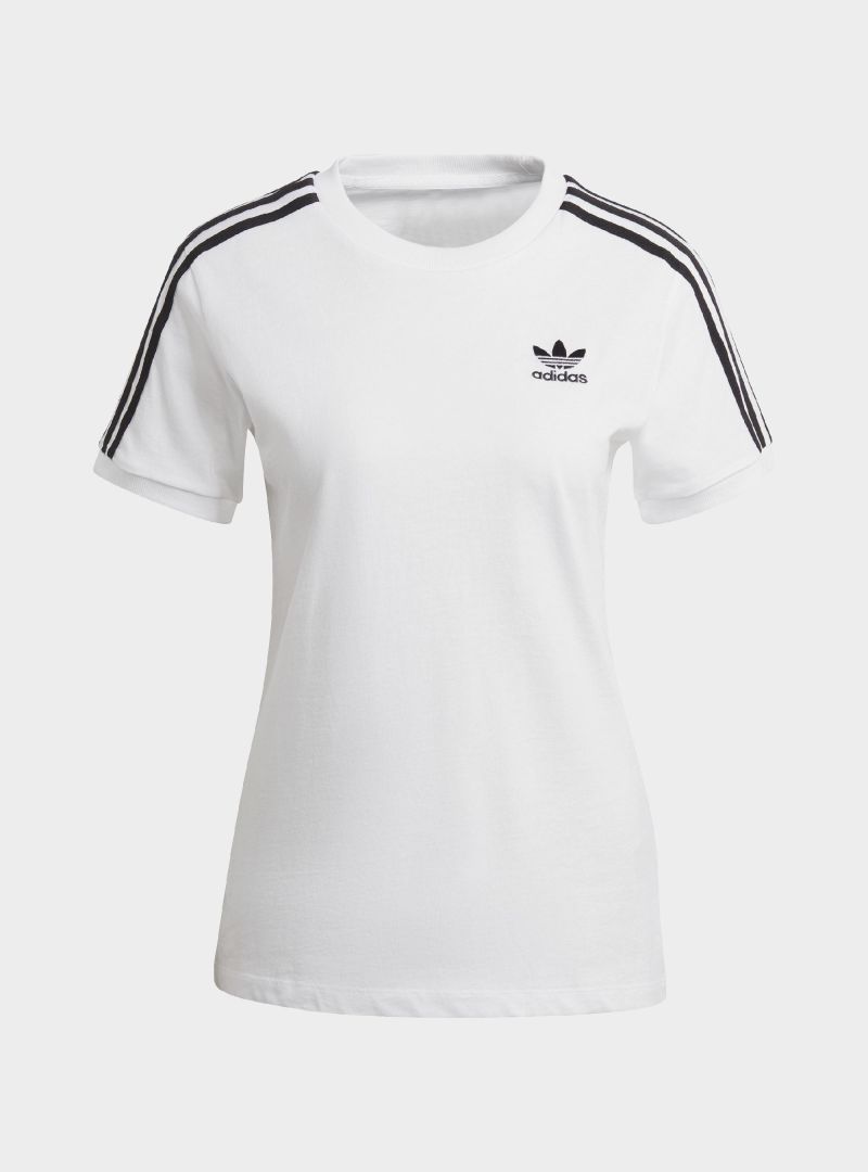 Adidas Damski T-shirt 3 Stripes Tee Biały | Oficjalny sklep | Monotox