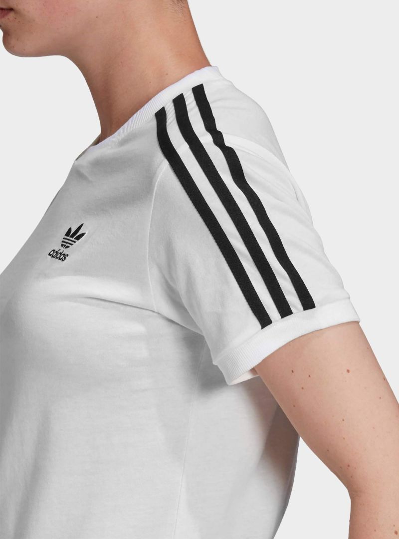 Adidas Damski T-shirt 3 Stripes Tee Biały | Oficjalny sklep | Monotox