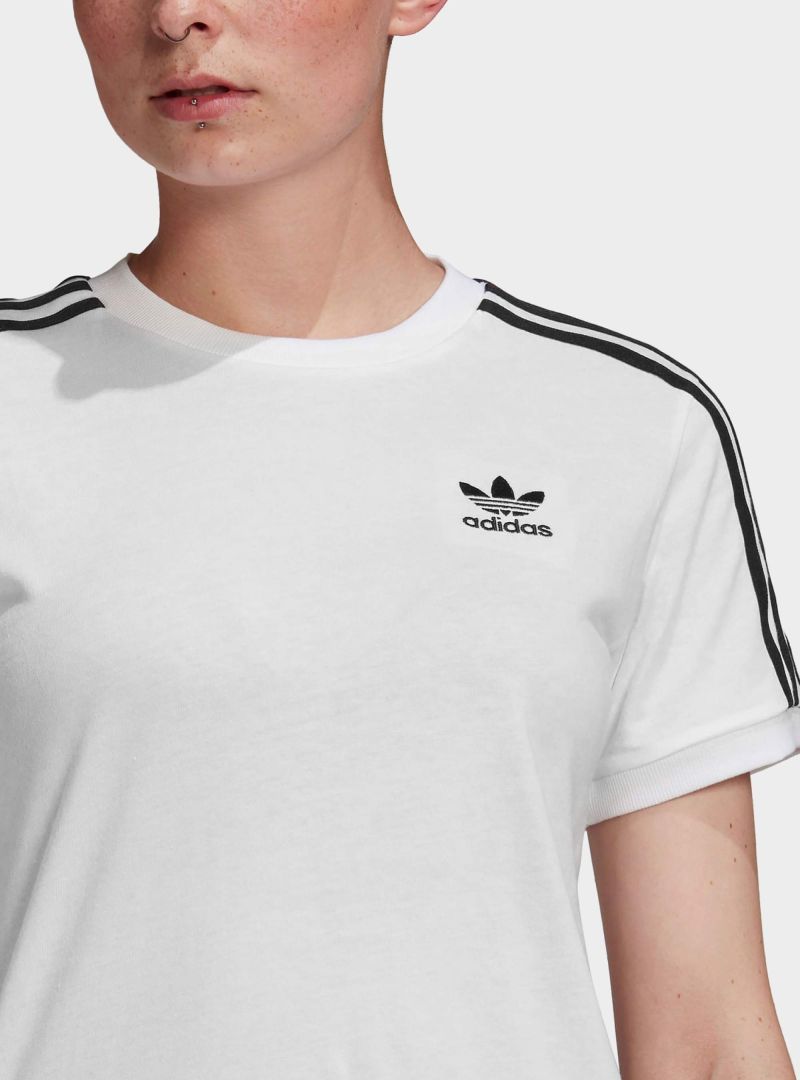 Adidas Damski T-shirt 3 Stripes Tee Biały | Oficjalny sklep | Monotox