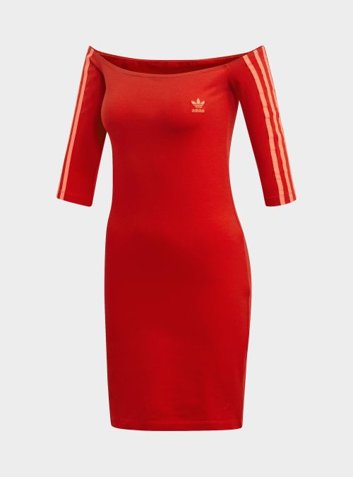 Adidas Damska Sukienka Shoulder Dress Czerwony | Oficjalny sklep | Monotox
