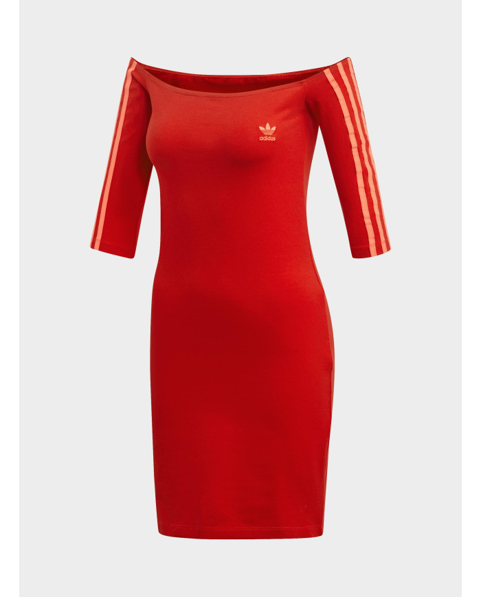 Adidas Damska Sukienka Shoulder Dress Czerwony | Oficjalny sklep | Monotox