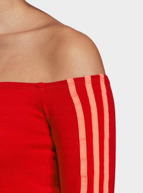 Adidas Damska Sukienka Shoulder Dress Czerwony | Oficjalny sklep | Monotox