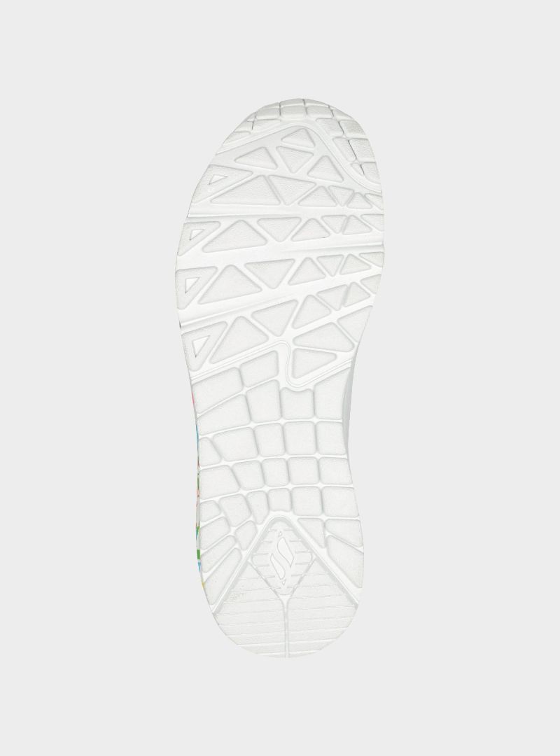 Skechers Damskie Sneakersy Uno Highlight Love Wygodne - Białe