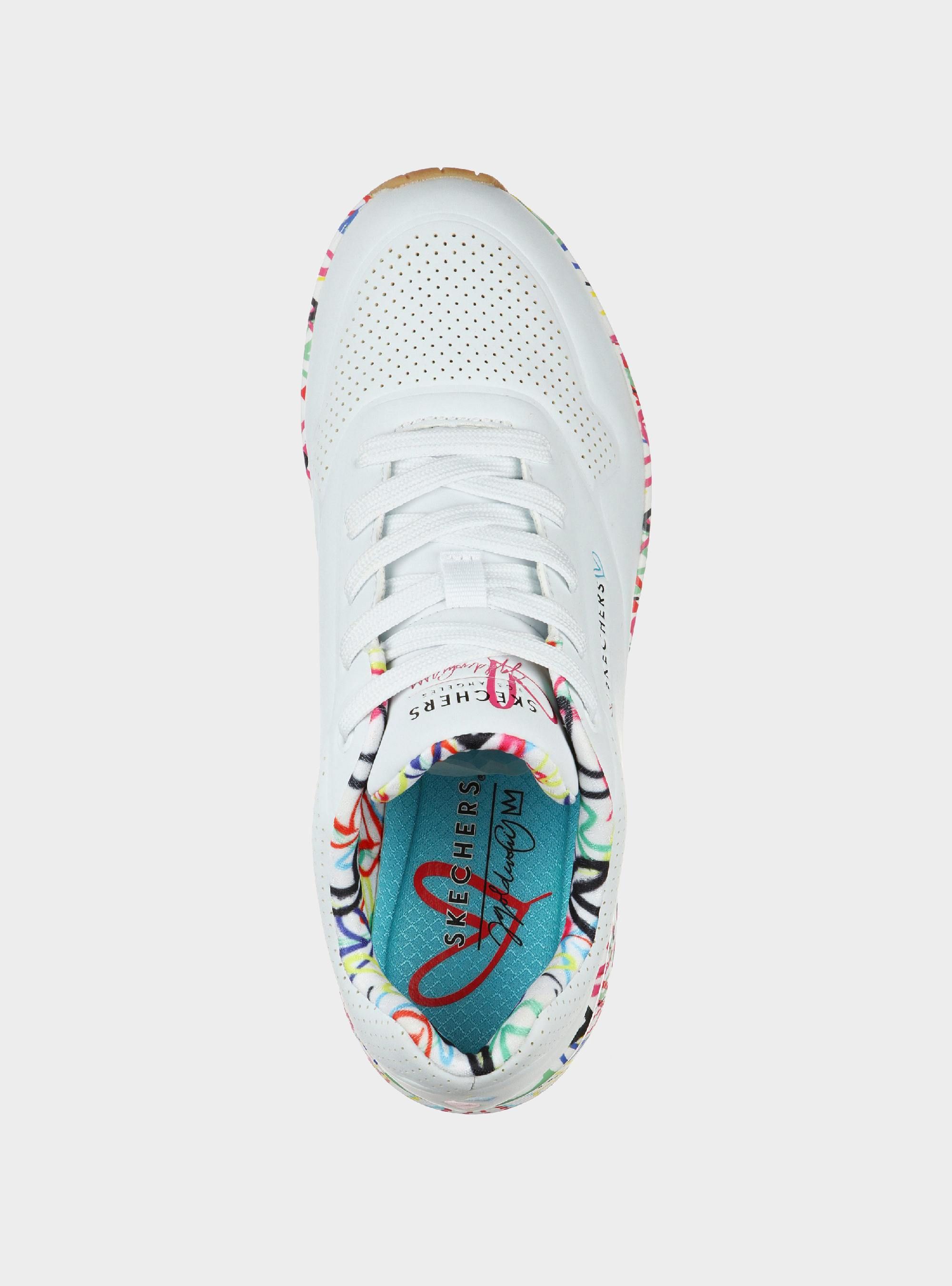 Skechers Damskie Sneakersy Uno Loving Love - Białe