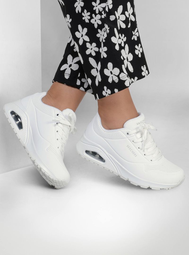 Skechers Damskie Sneakersy UNO BIAŁY