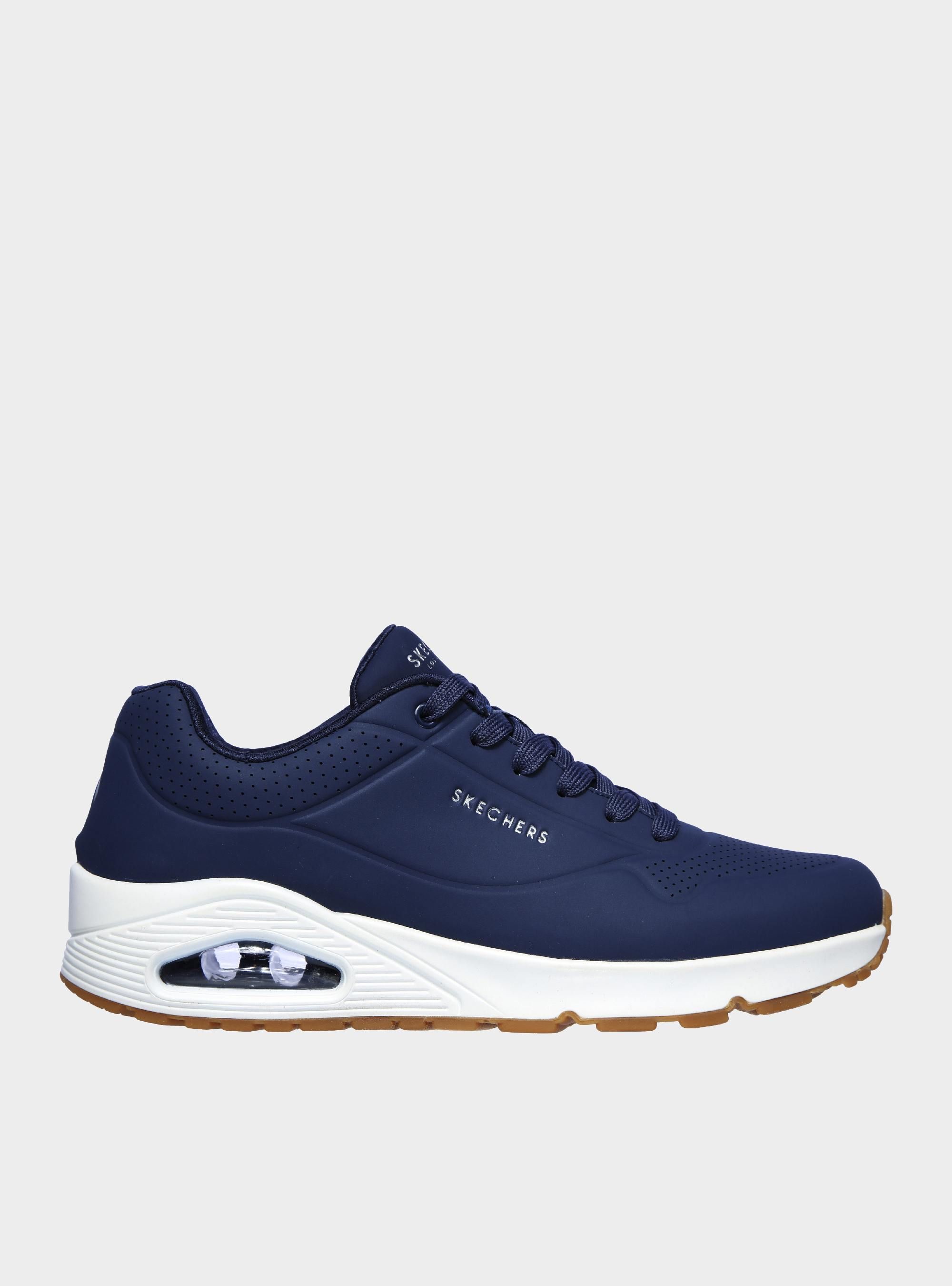 Skechers Męskie Sneakersy UNO STAND ON AIR Granatowy 52458NVY