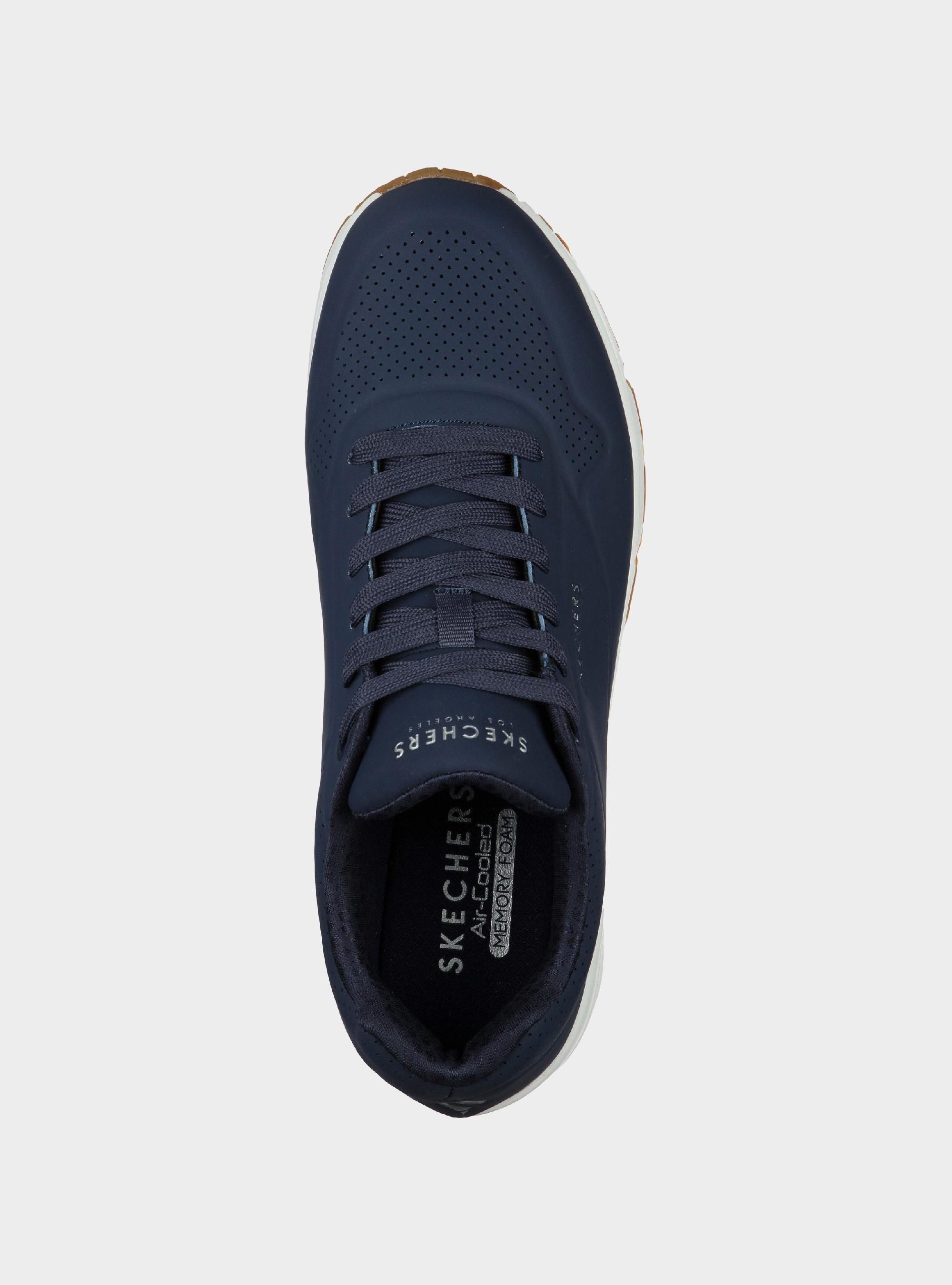 Skechers Męskie Sneakersy UNO STAND ON AIR Granatowy 52458NVY