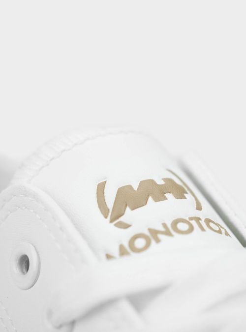 Monotox Damskie Trampki Norris Low 2 Klasyczne - Białe
