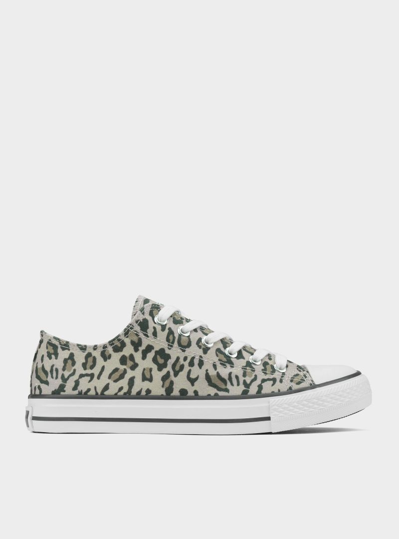 Monotox Damskie Trampki Norris Low 2 Modne - Leopard