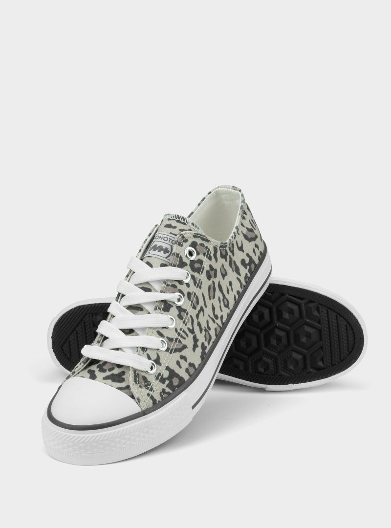 Monotox Damskie Trampki Norris Low 2 Modne - Leopard