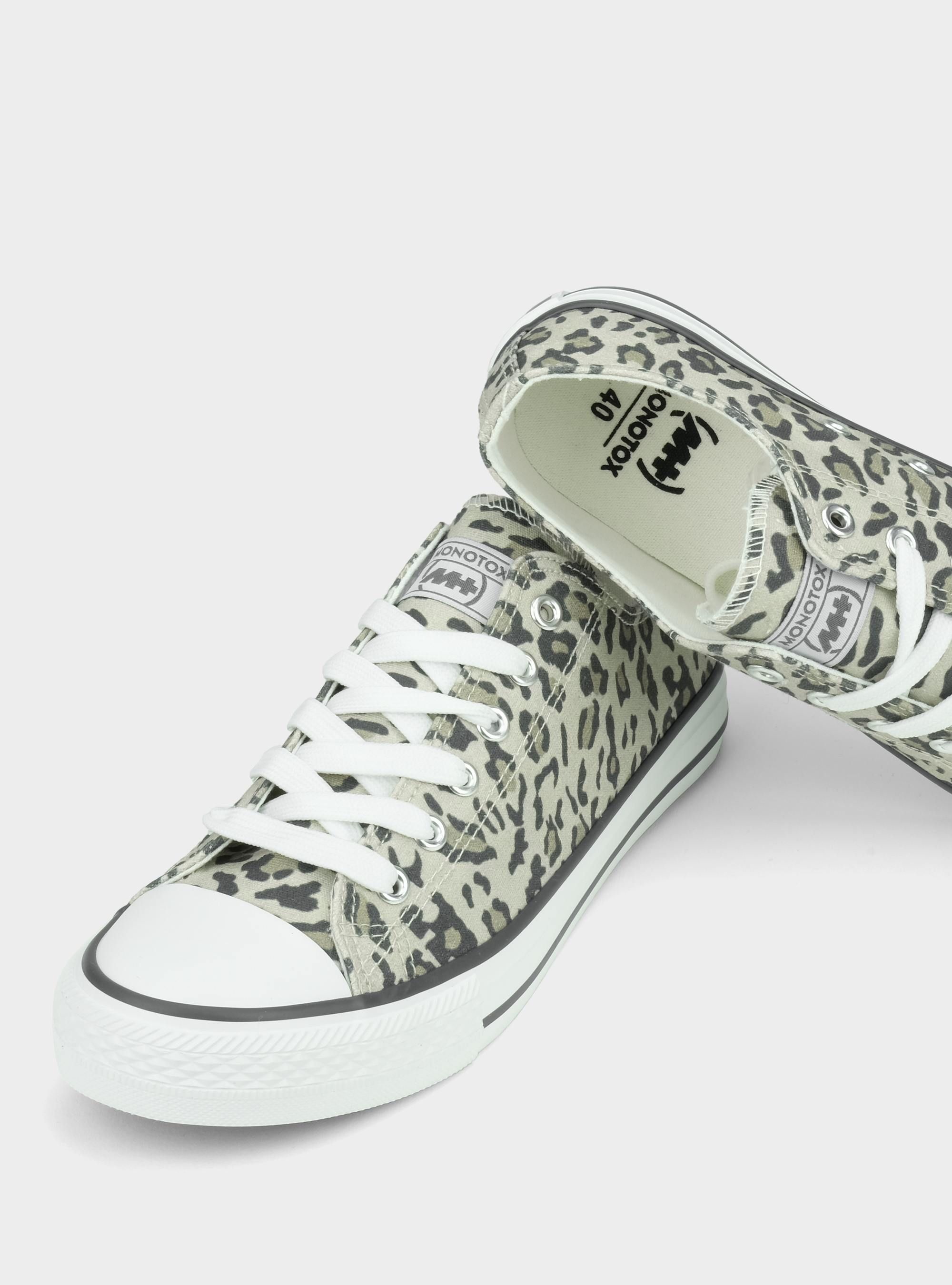 Monotox Damskie Trampki Norris Low 2 Modne - Leopard