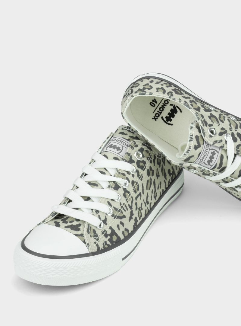 Monotox Damskie Trampki Norris Low 2 Modne - Leopard