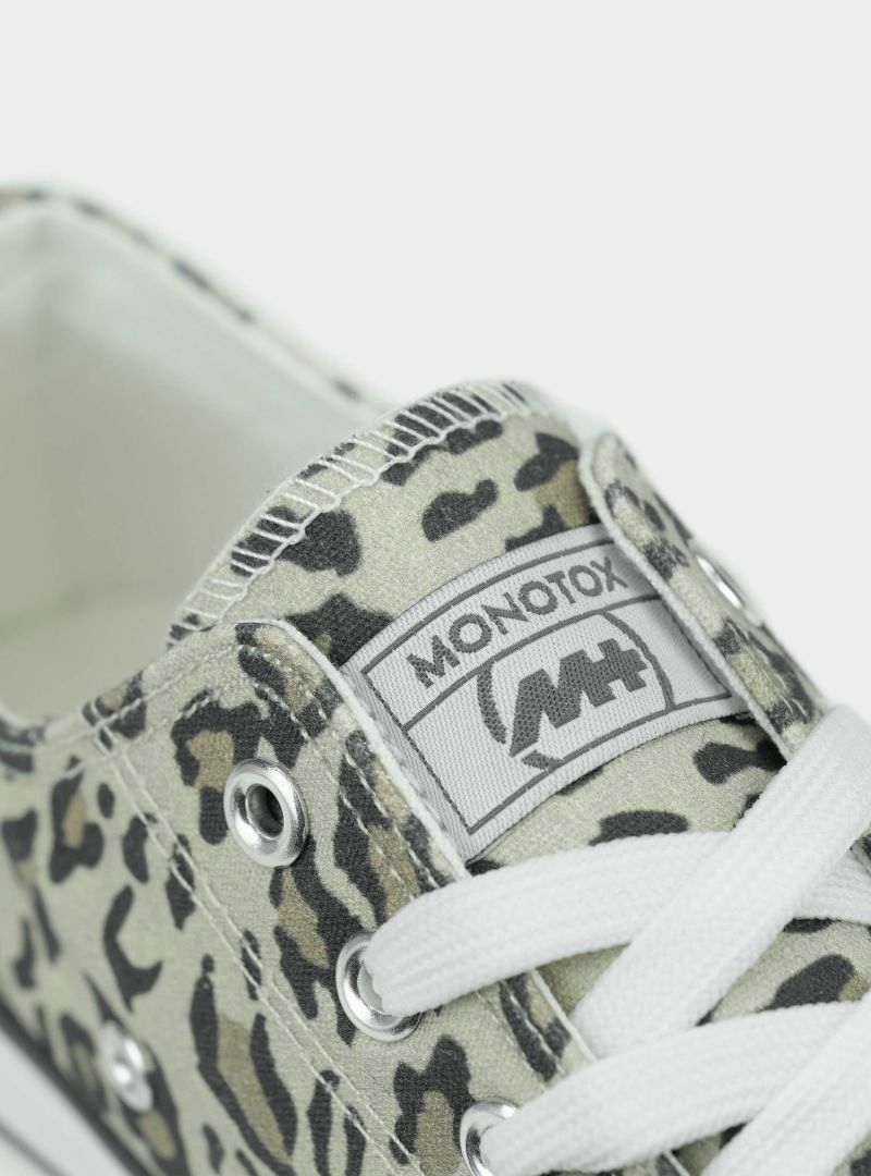 Monotox Damskie Trampki Norris Low 2 Modne - Leopard