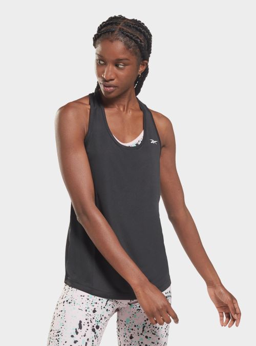 Reebok Damski Top US Perform Mesh Tank Sportowy - Szary