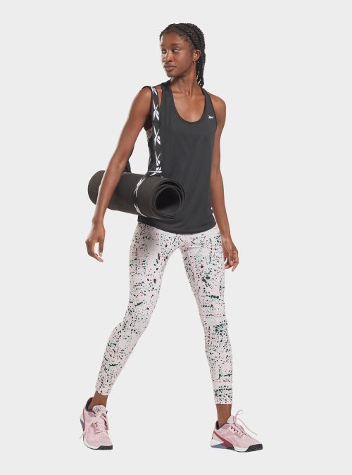 Reebok Damski Top US Perform Mesh Tank Sportowy - Szary