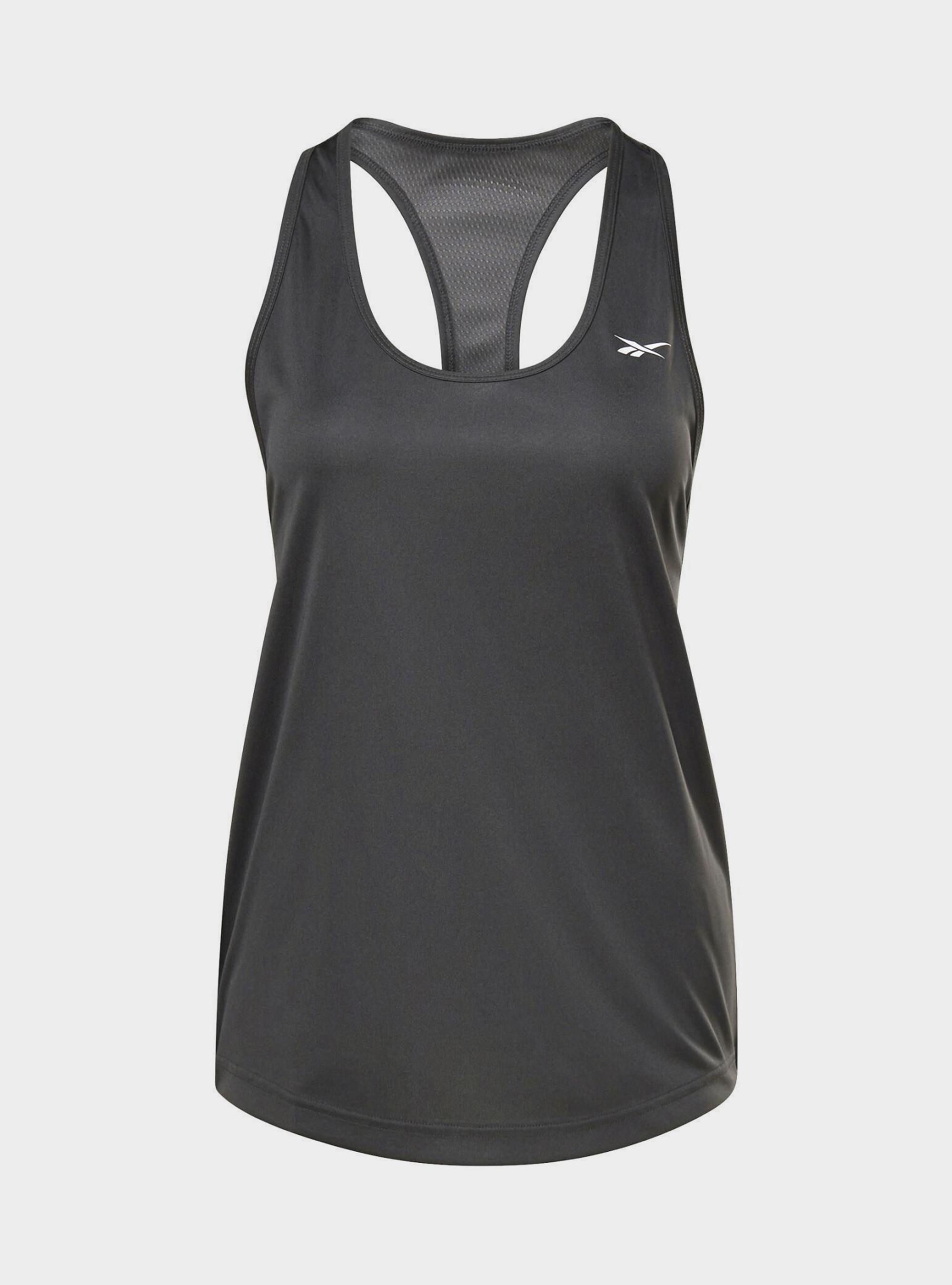 Reebok Damski Top US Perform Mesh Tank Sportowy - Szary