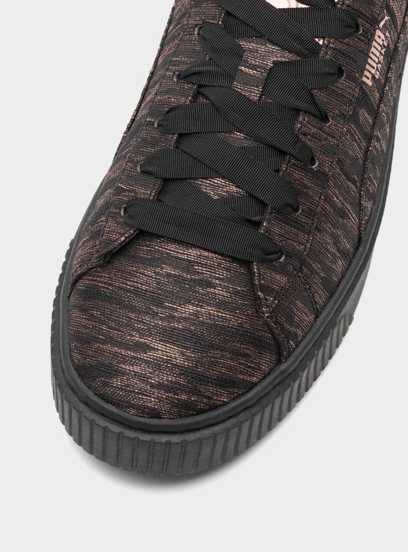 Puma Damskie Sneakersy Basket Platform VR Wmns Modne - Czarne