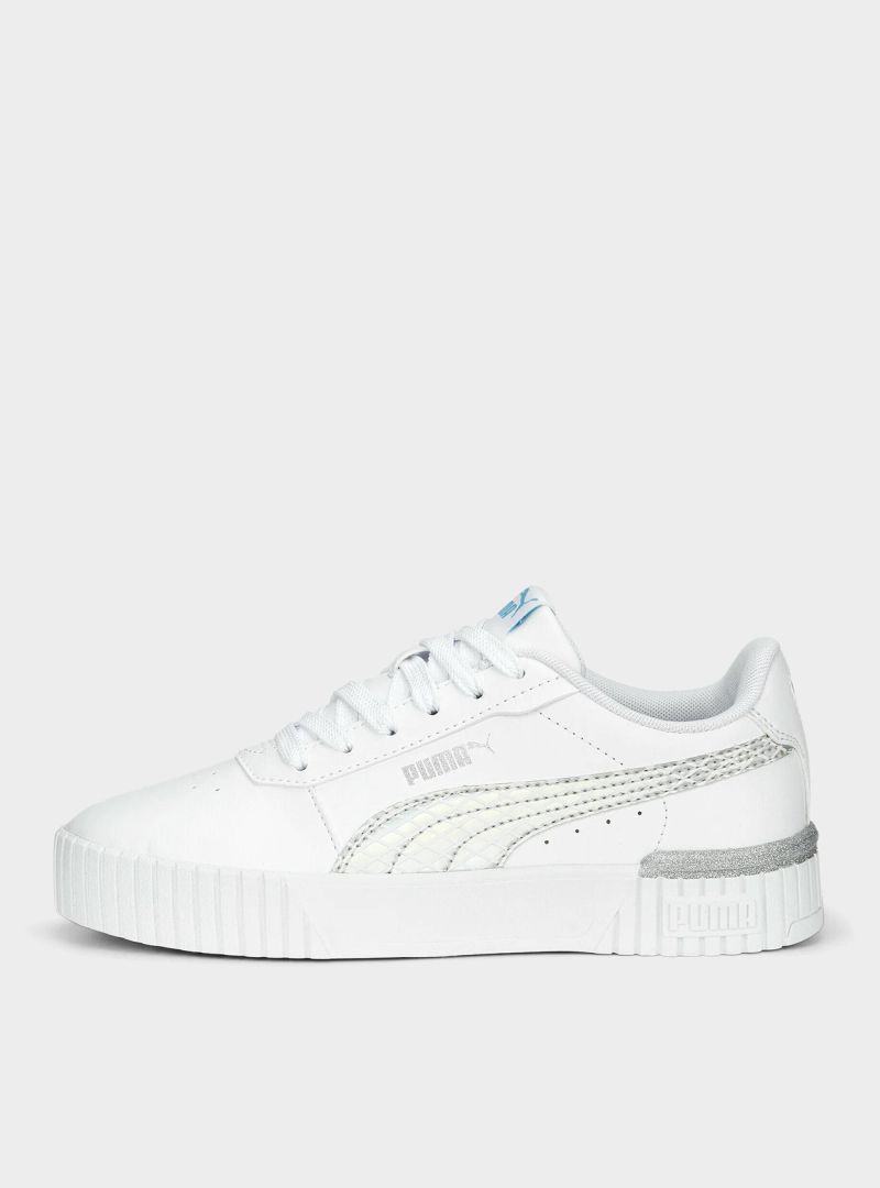 Puma Junior Sneakersy Carina 2.0 Mermaid Dziecięce - Białe