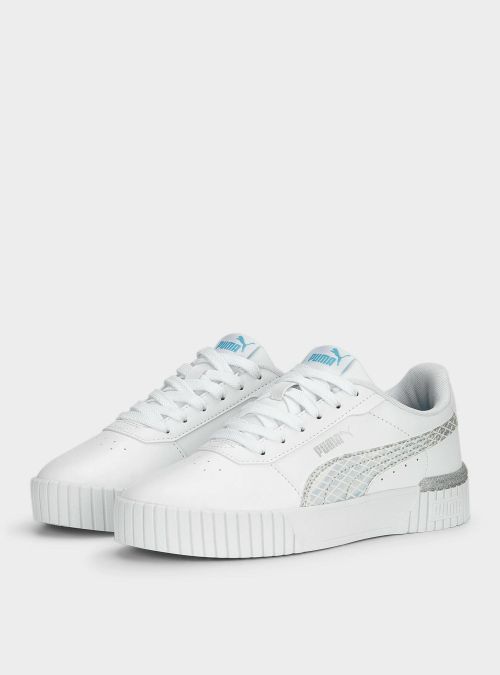 Puma Junior Sneakersy Carina 2.0 Mermaid Dziecięce - Białe