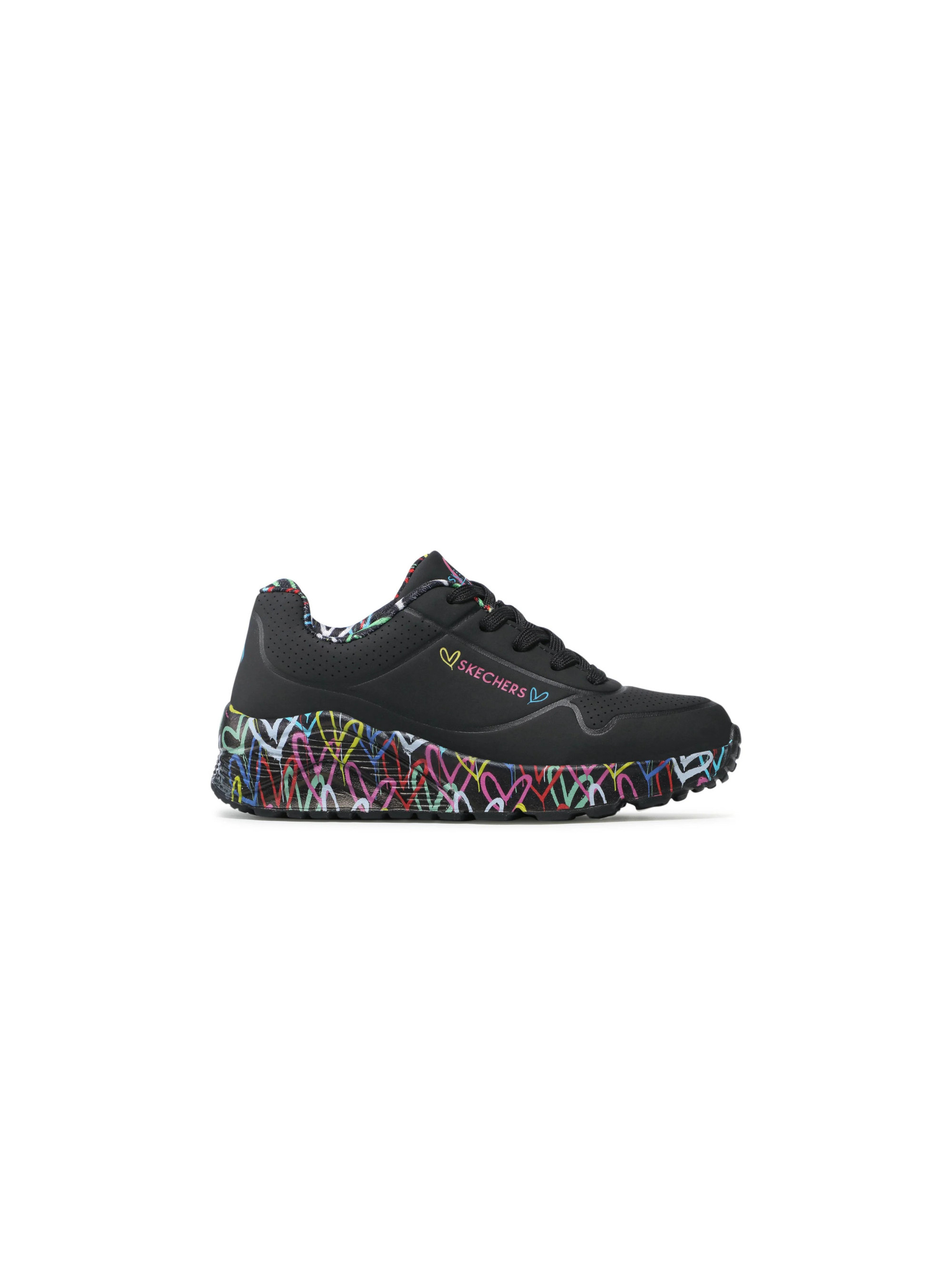 Skechers Junior Sneakersy Uno Lite Lovely Luv Dziecięce - Czarne
