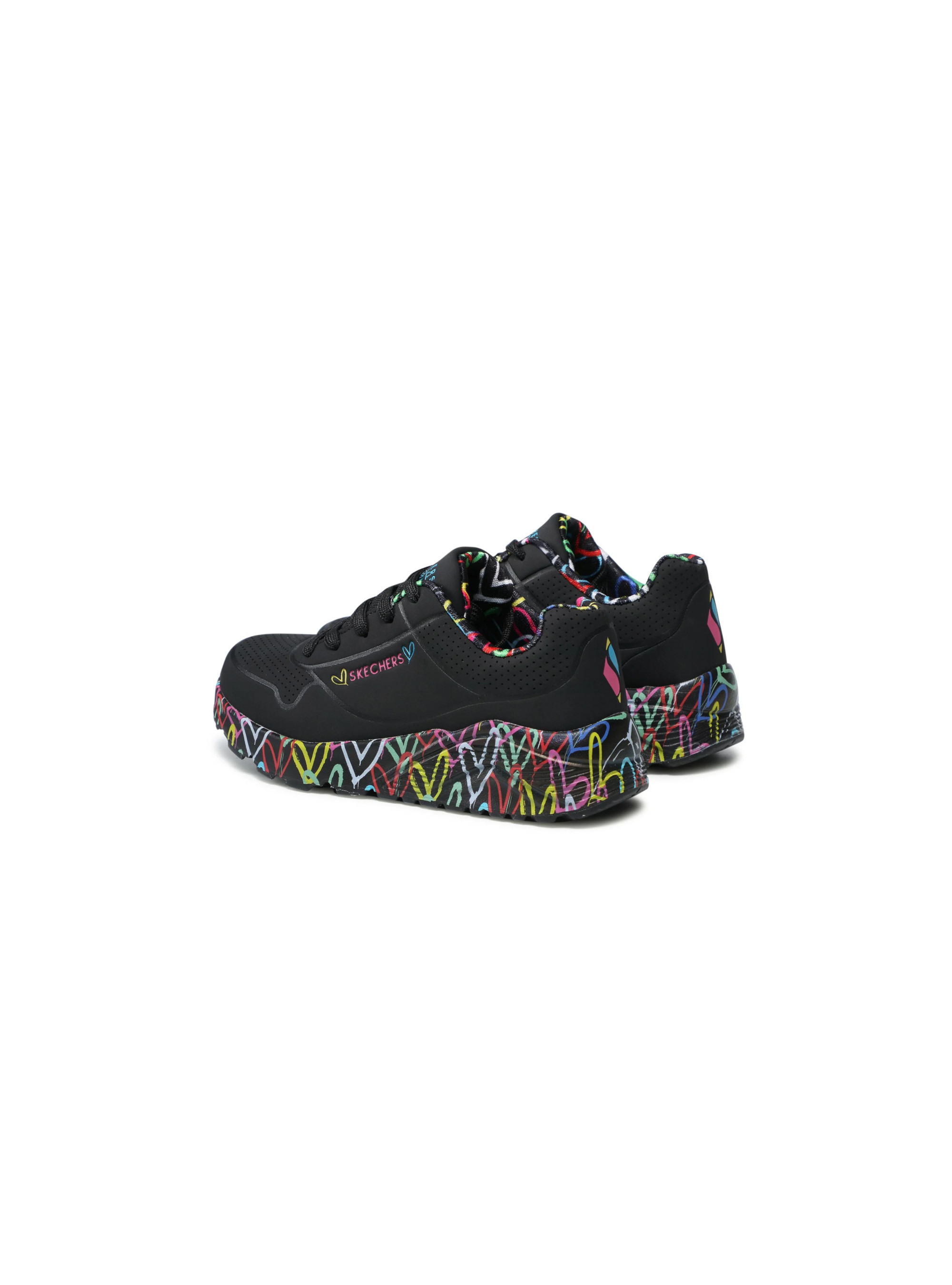Skechers Junior Sneakersy Uno Lite Lovely Luv Dziecięce - Czarne