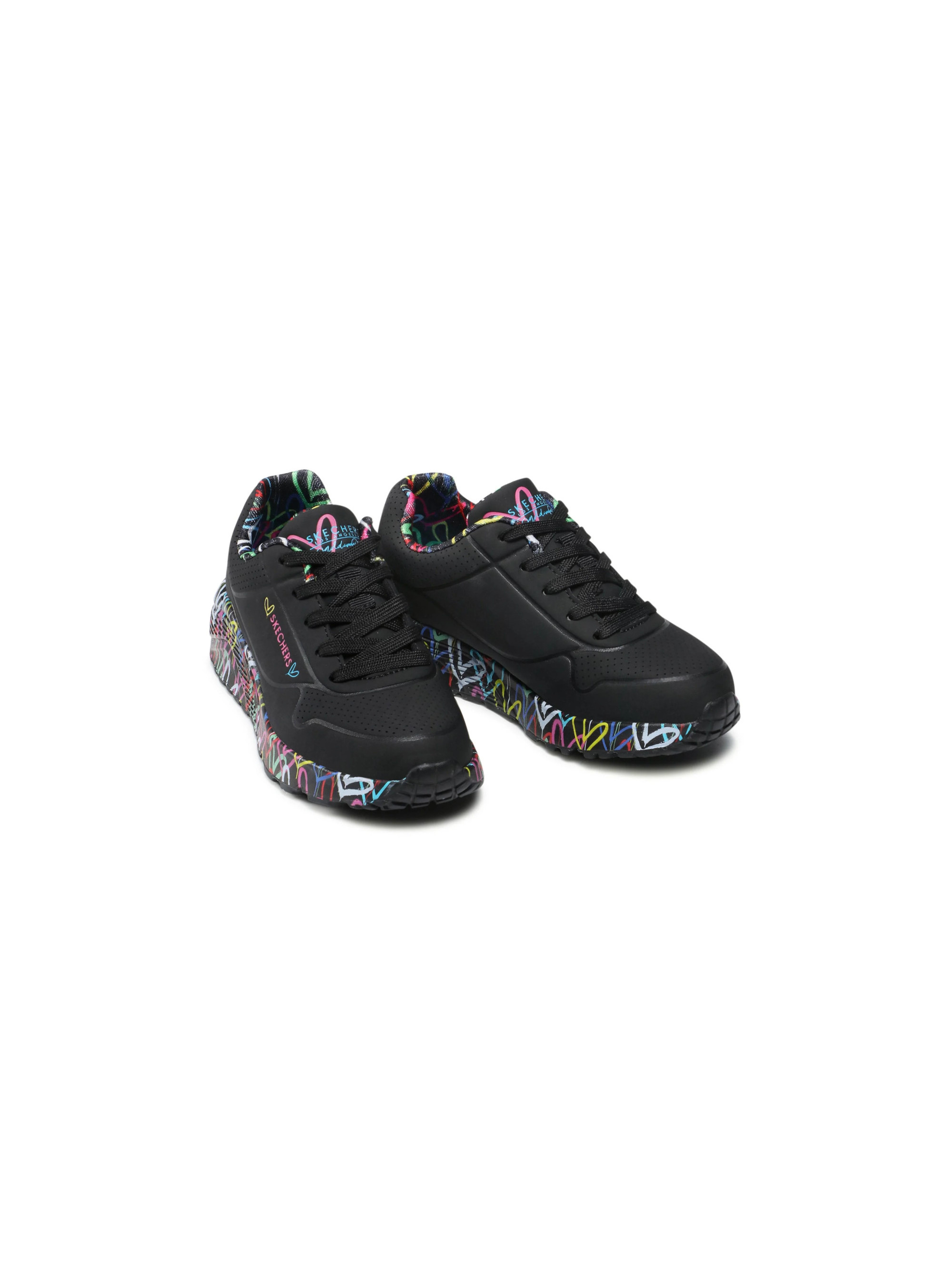 Skechers Junior Sneakersy Uno Lite Lovely Luv Dziecięce - Czarne