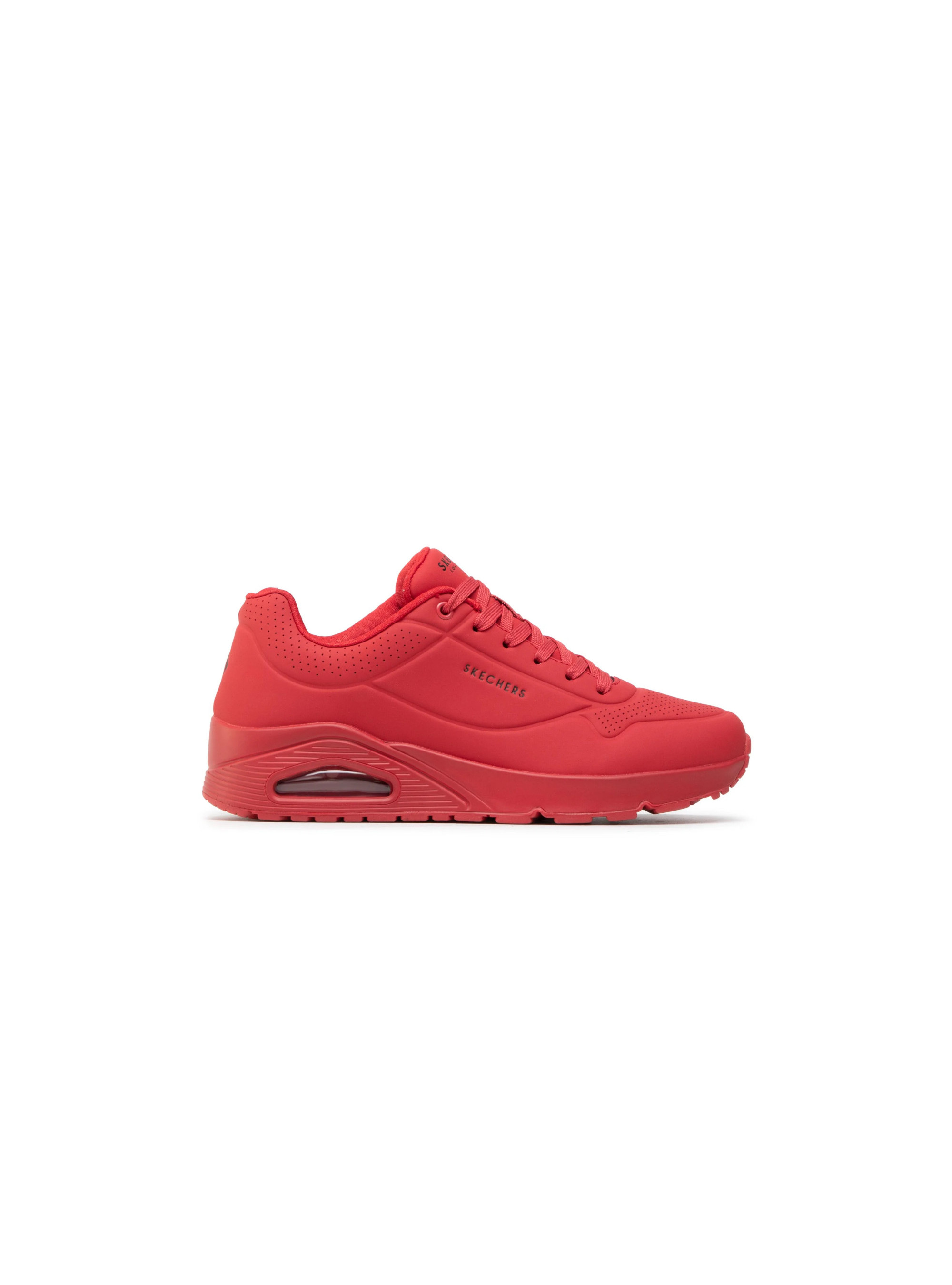 Skechers Męskie Sneakersy Uno Stand On Air - Czerwone