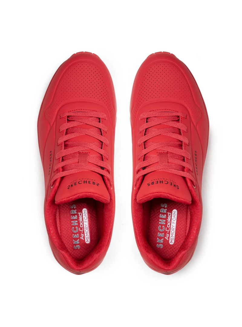 Skechers Męskie Sneakersy Uno Stand On Air - Czerwone