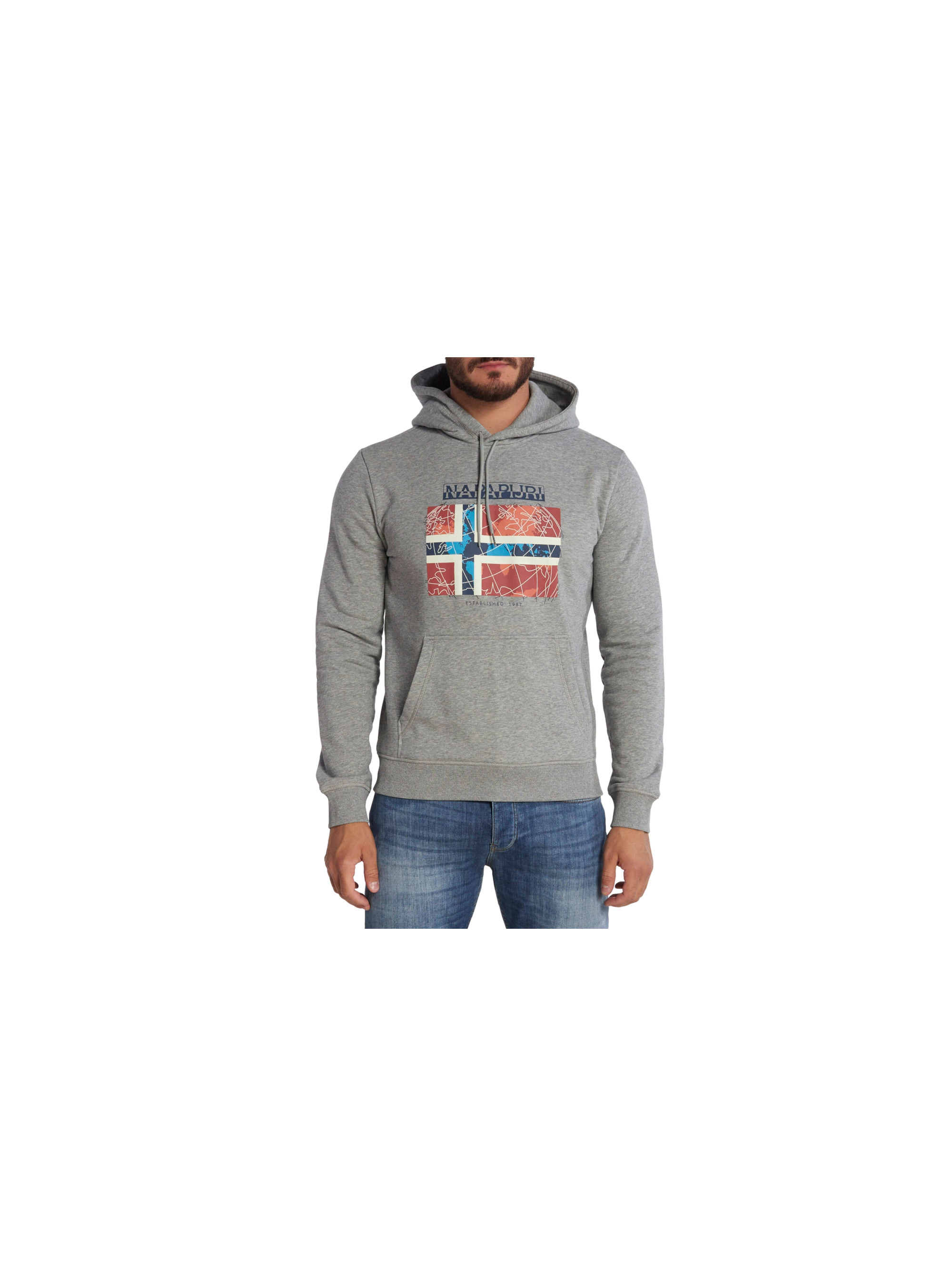 Napapijri B-GUIRO H 1 MED GREY NP0A4HE9160