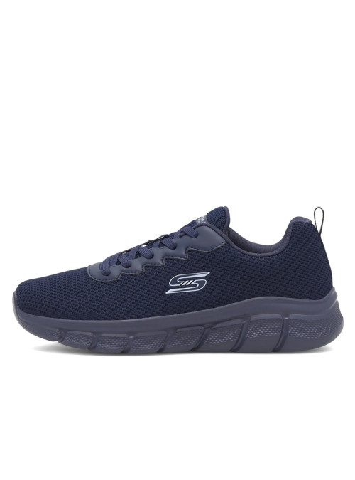 Skechers Męskie Sneakersy BOBS B FLEX CHILL EDGE Granatowy