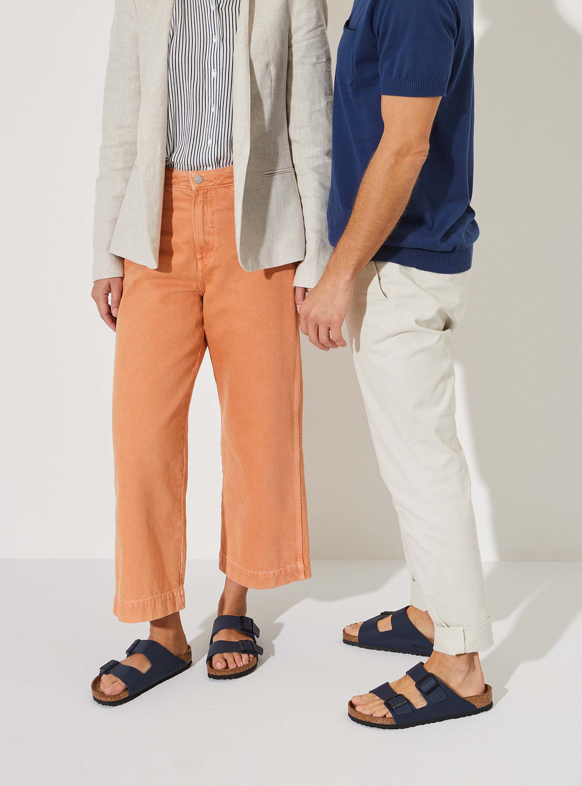 Birkenstock Męskie Klapki Arizona - Beżowe| Komfort