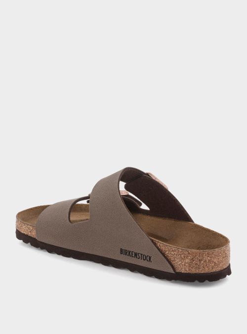 Birkenstock Męskie Klapki Arizona Birkibuc - Brązowe