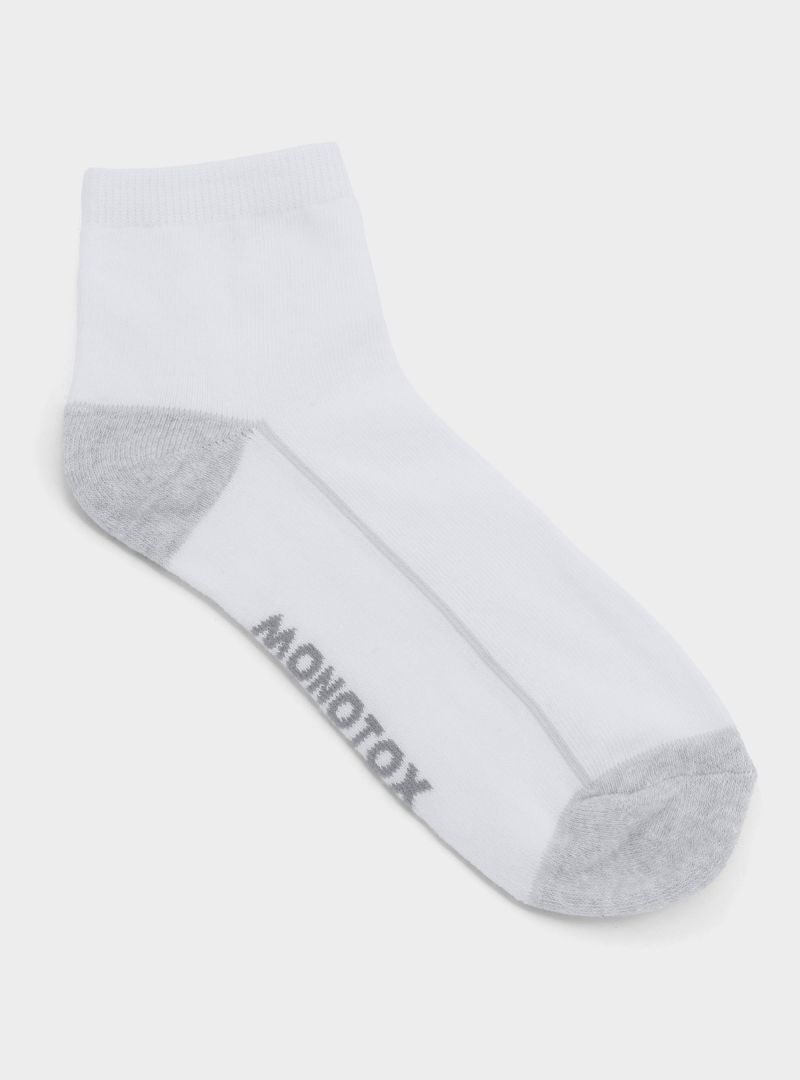 Monotox Męskie Skarpety Sportowe Active N 2-pak - Białe