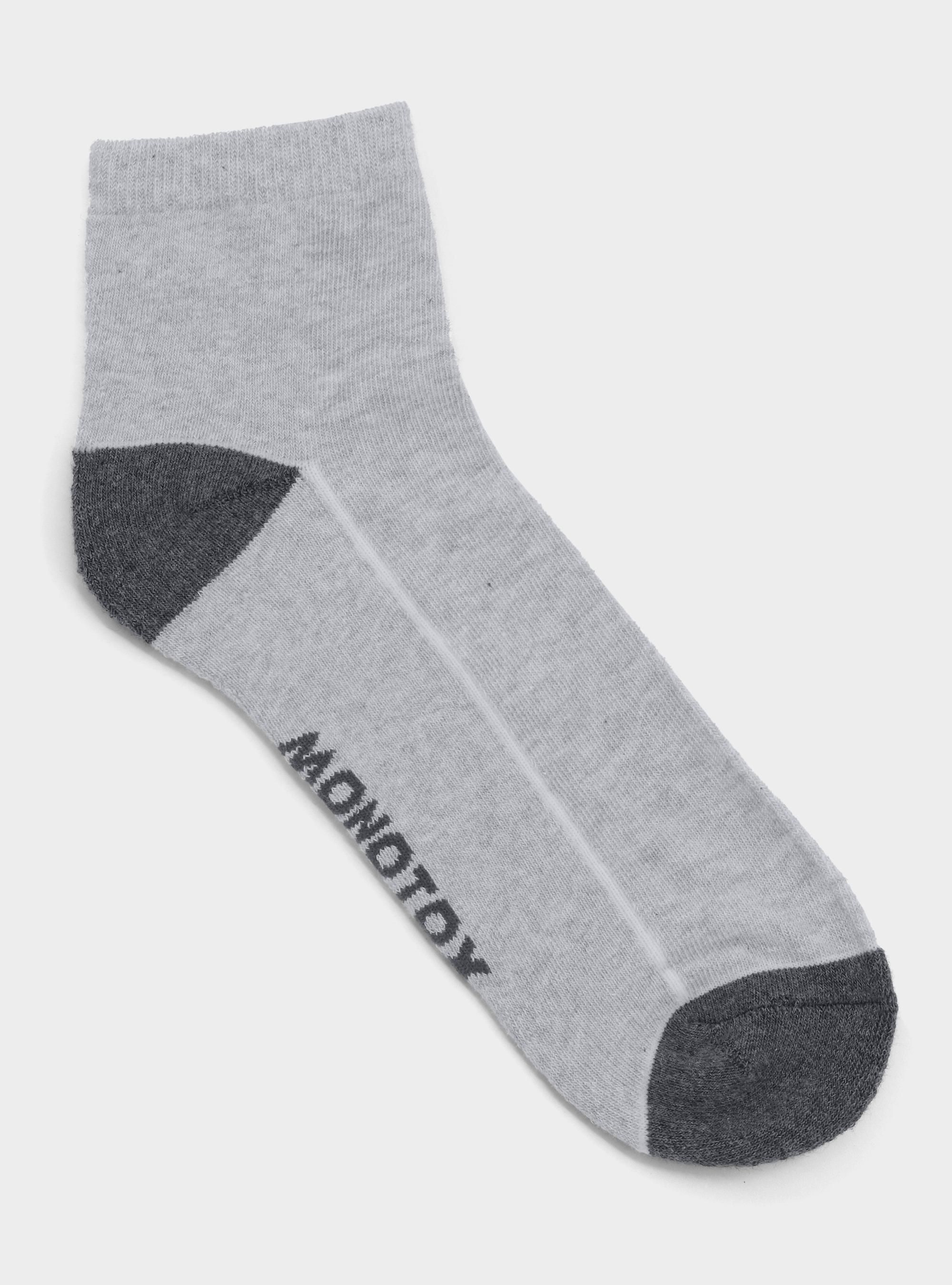 Monotox Męskie Skarpety Ankle Active 2pak - Szare