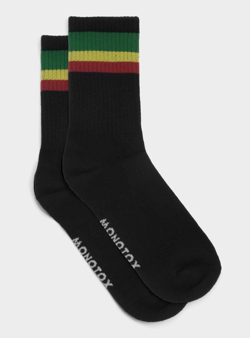 Monotox Męskie Skarpety High Stripes 6pak - Multikolor