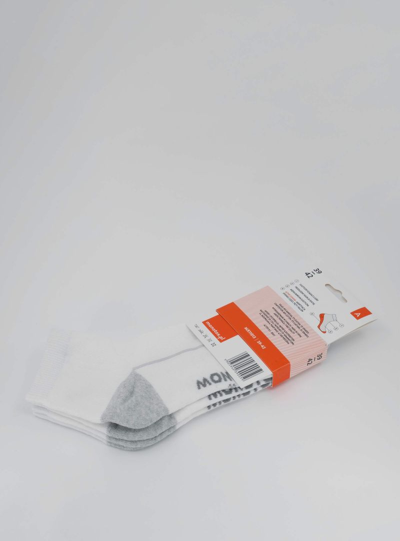 Monotox Męskie Skarpety Sportowe Active N 2-pak - Białe