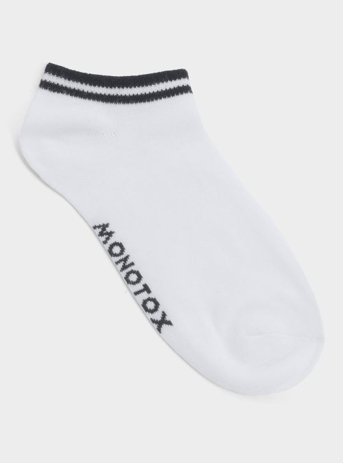 Monotox Męskie Skarpety NO-SHOW STRIPES 3 Szary