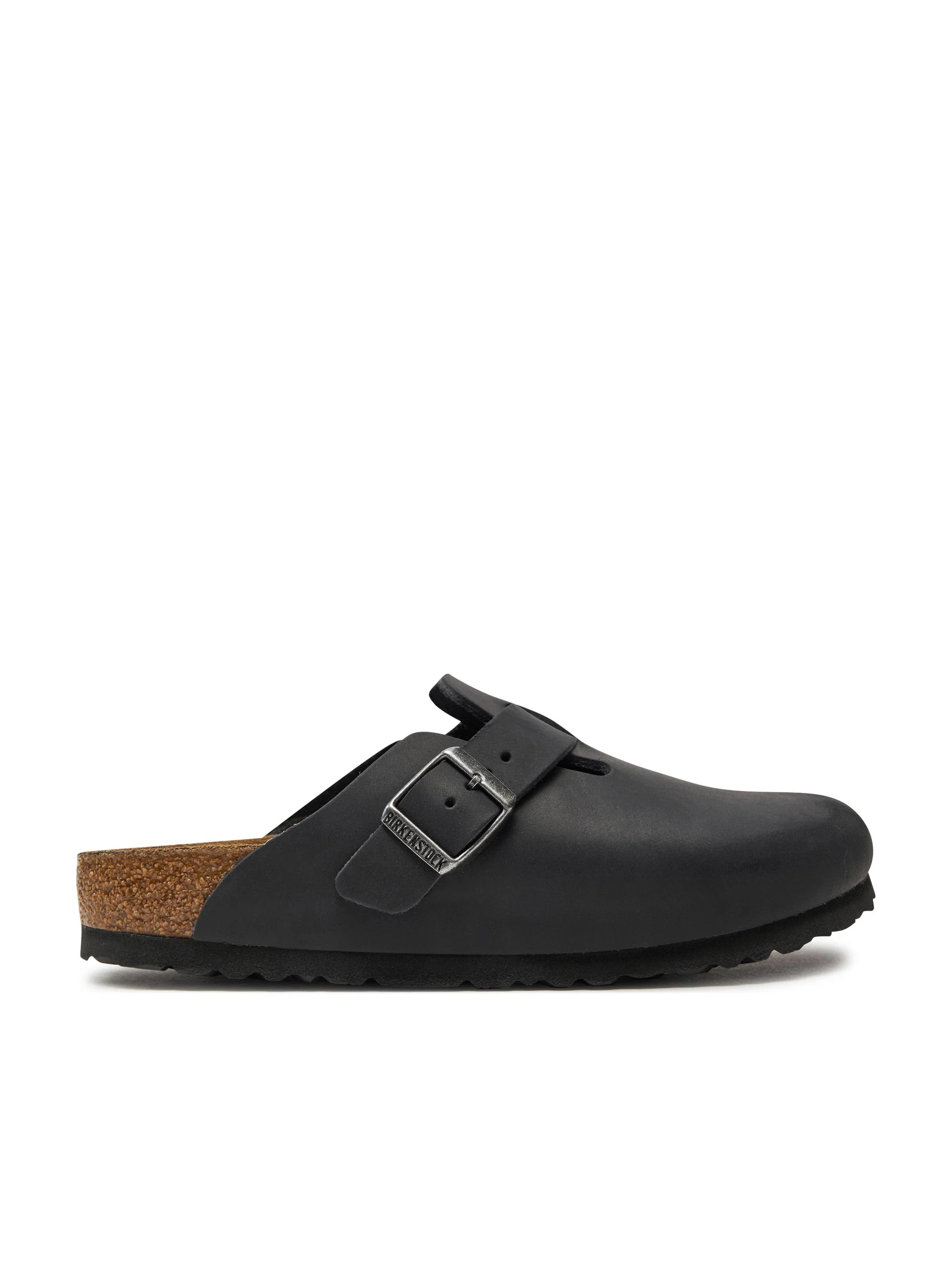 Birkenstock Damskie Klapki Boston Leoi Narrow Wygodne - Czarne