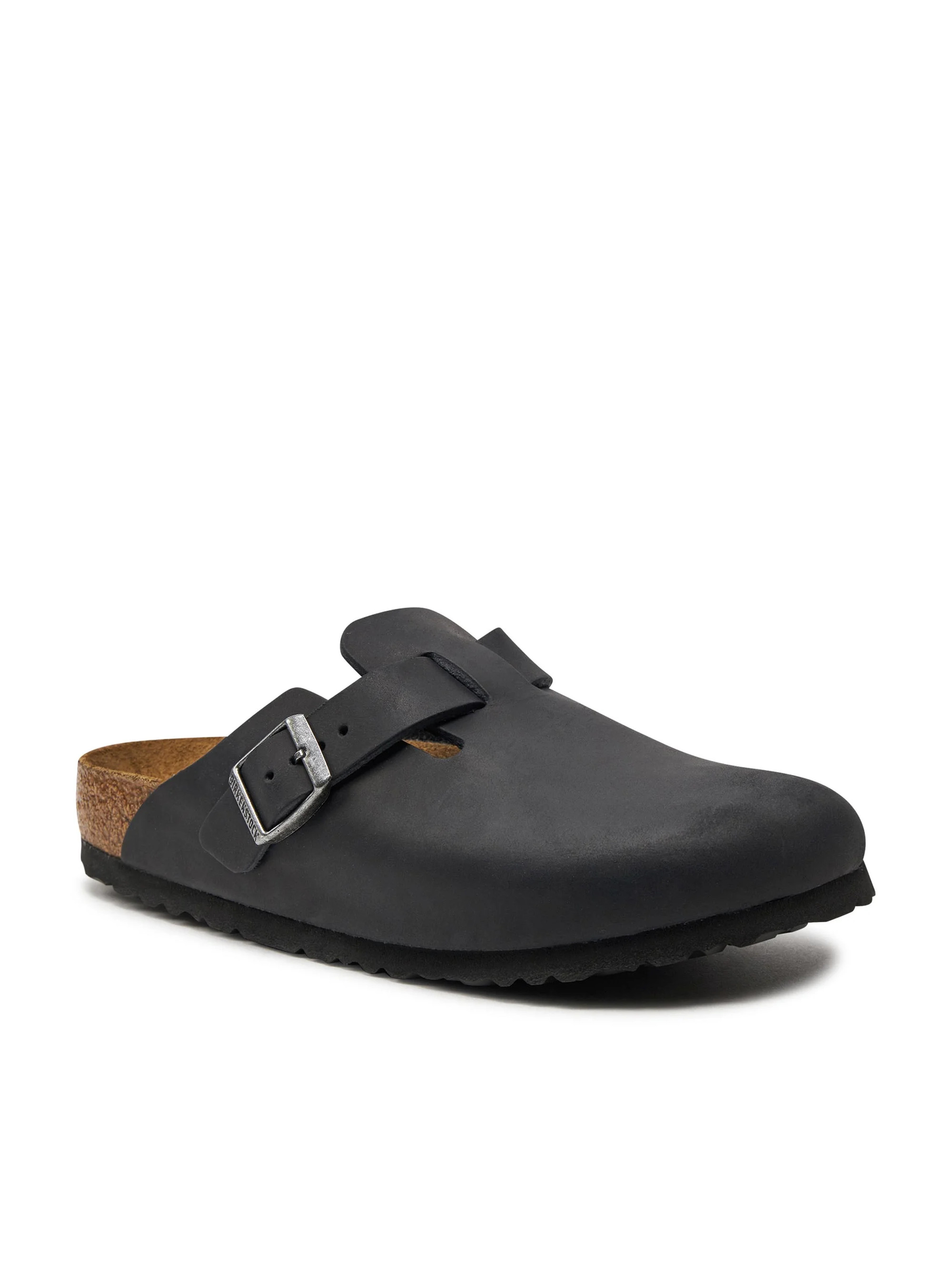 Birkenstock Damskie Klapki Boston Leoi Narrow Wygodne - Czarne