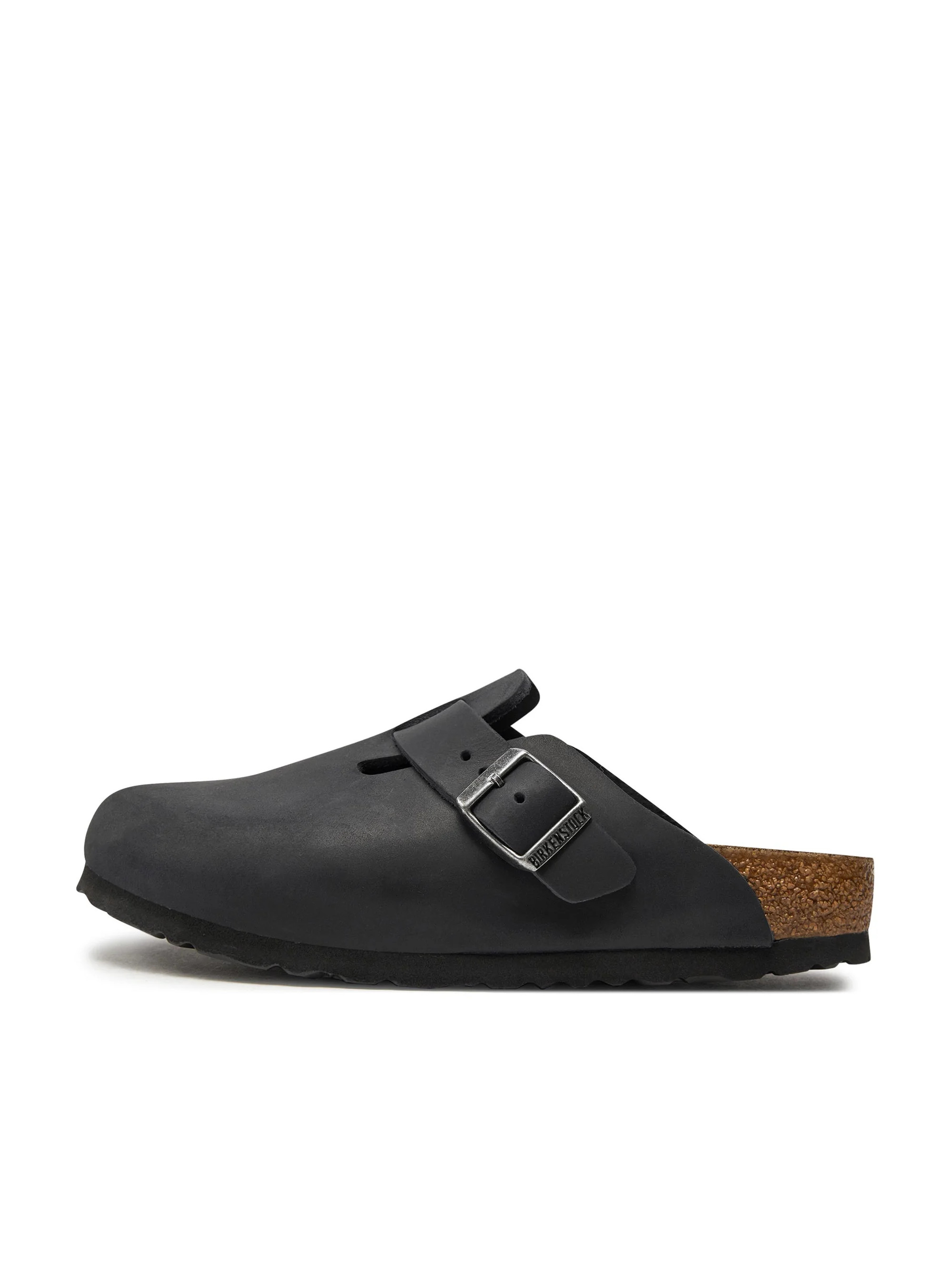 Birkenstock Damskie Klapki Boston Leoi Narrow Wygodne - Czarne
