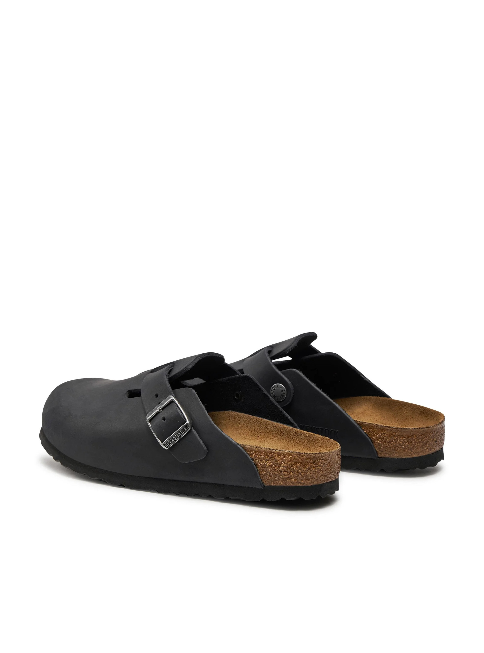 Birkenstock Damskie Klapki Boston Leoi Narrow Wygodne - Czarne