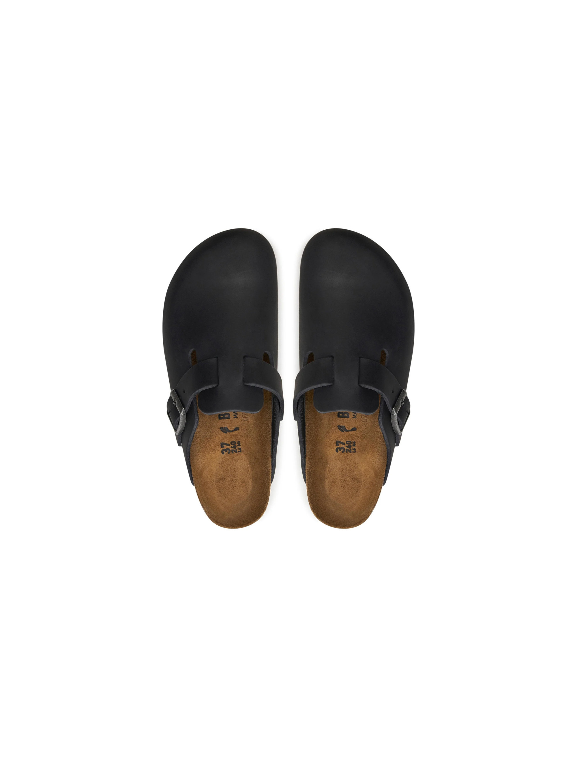 Birkenstock Damskie Klapki Boston Leoi Narrow Wygodne - Czarne
