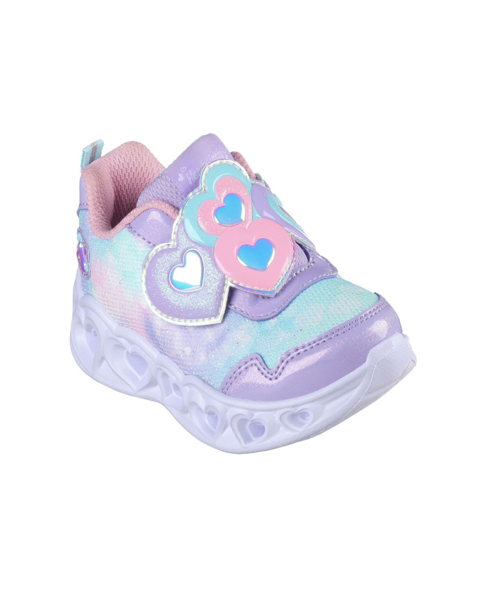 Skechers Dziecięce Sneakersy Heart Lights Lovin Reflection 302693NLVLP Fioletowy | Sklep Monotox