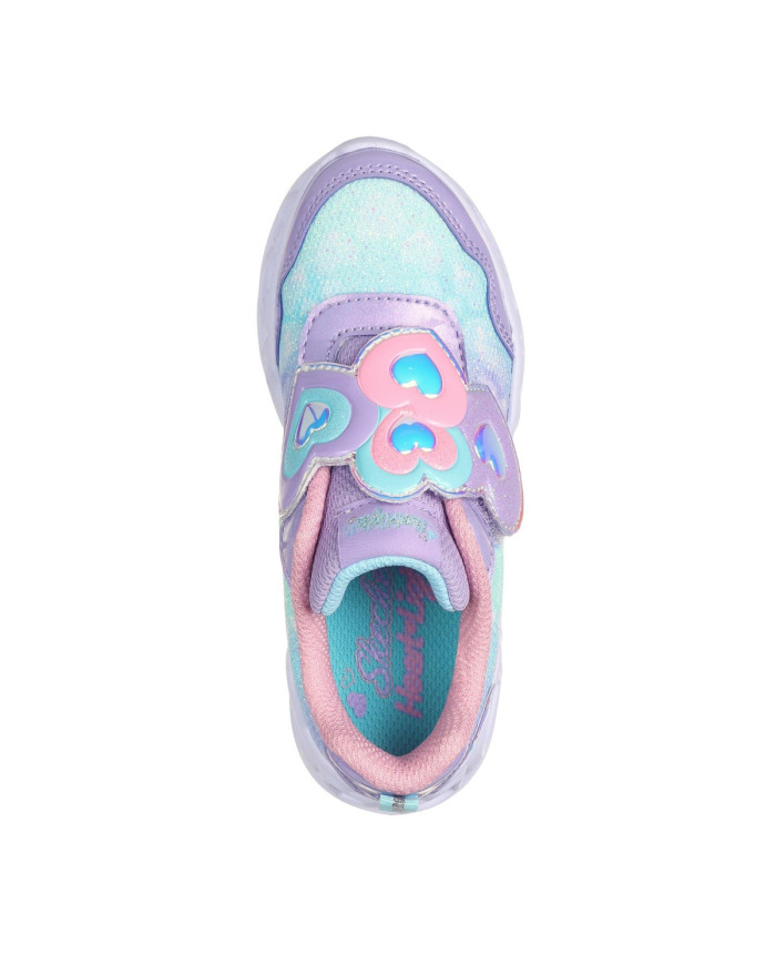 Skechers Dziecięce Sneakersy Heart Lights Lovin Reflection 302693NLVLP Fioletowy | Sklep Monotox