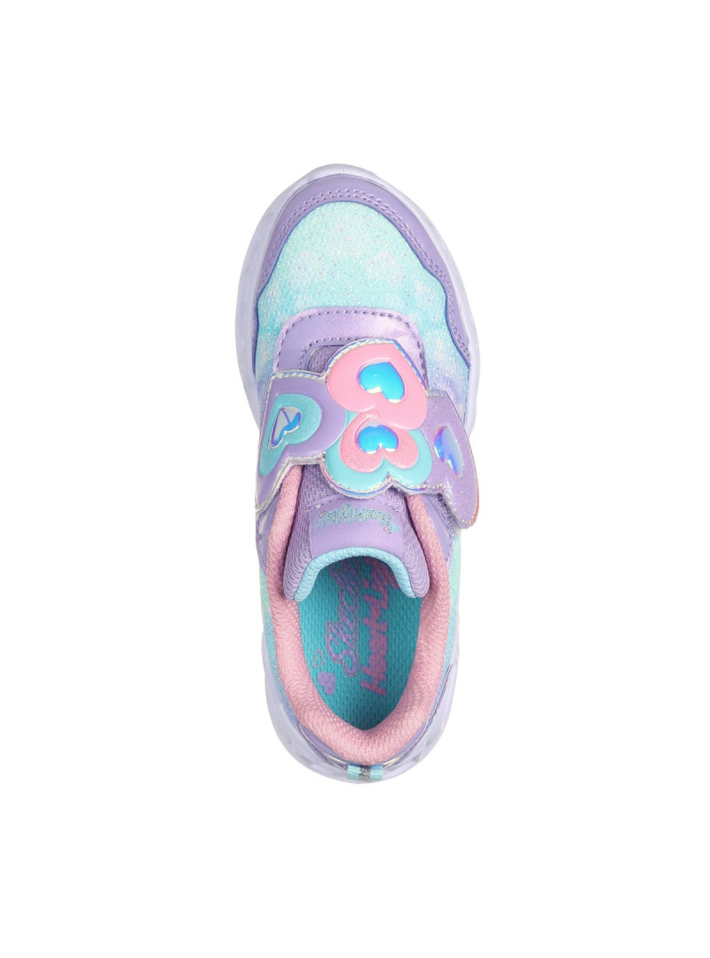 Skechers Dziecięce Sneakersy Heart Lights Lovin Reflection 302693NLVLP Fioletowy | Sklep Monotox