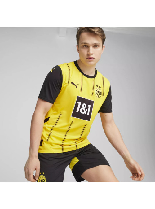 Puma Męska Koszulka BVB Home Repli - Żółta