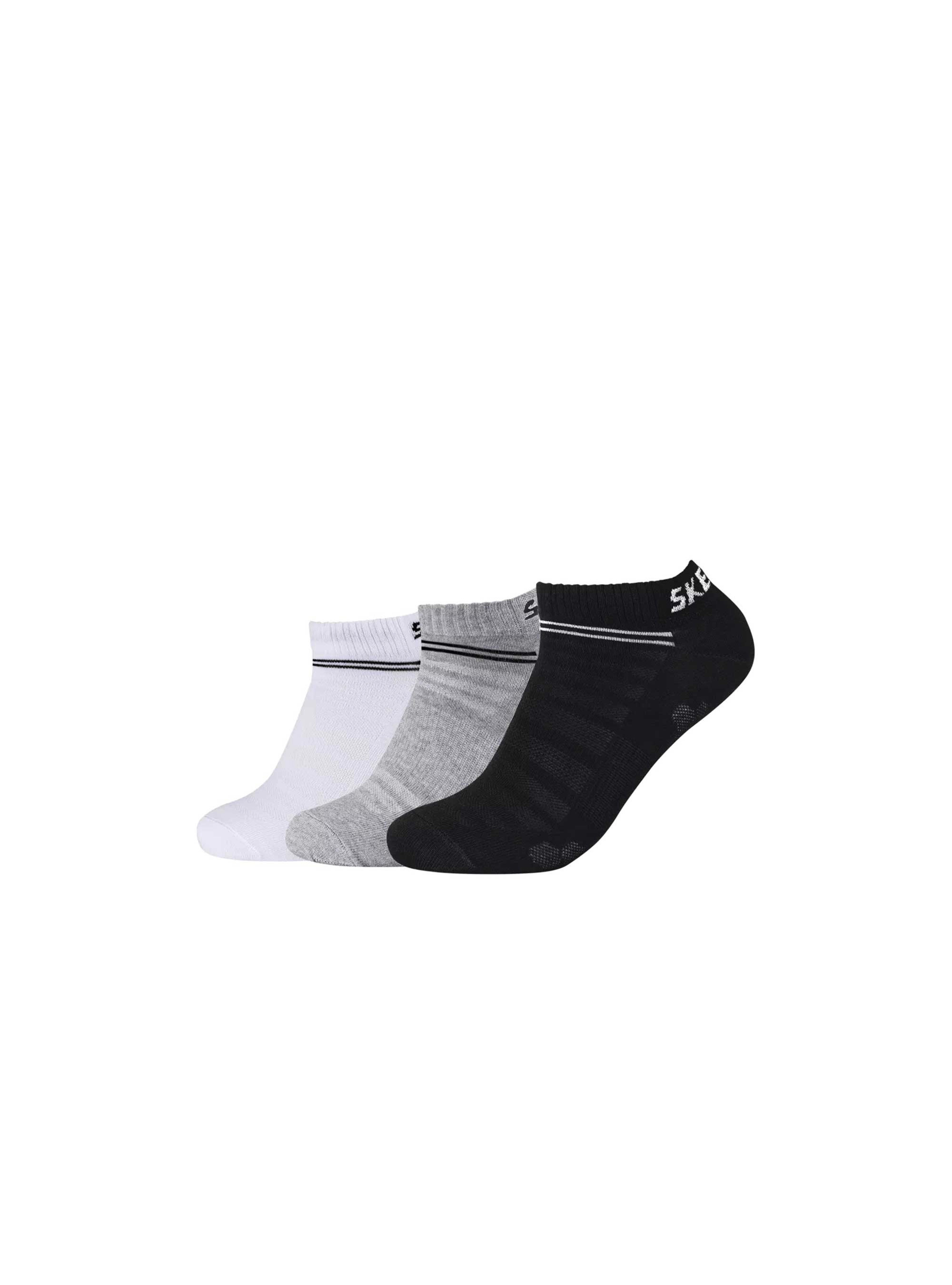 Skechers Męskie Skarpety Mesh Ventilation 3pak - Szare