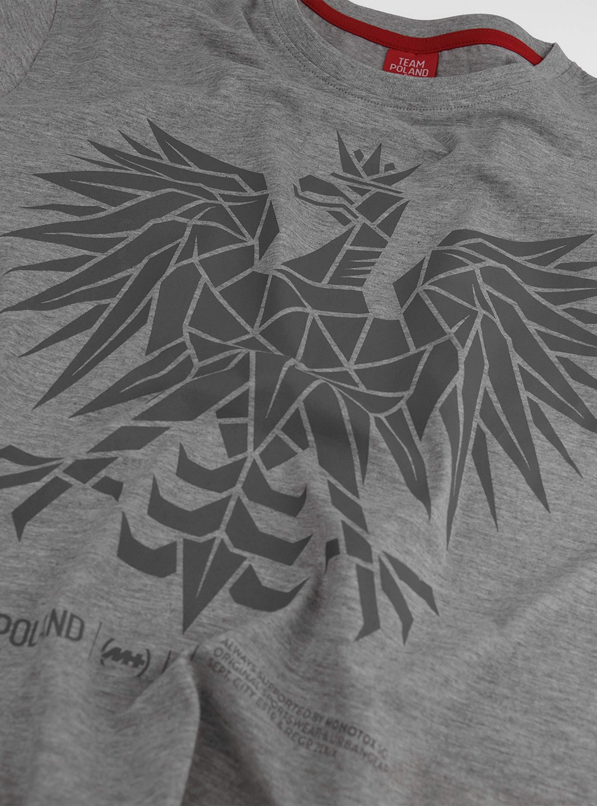 Monotox :: Koszulka Team Poland Eagle Geometric - Grey Melange